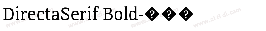 DirectaSerif Bold字体转换
